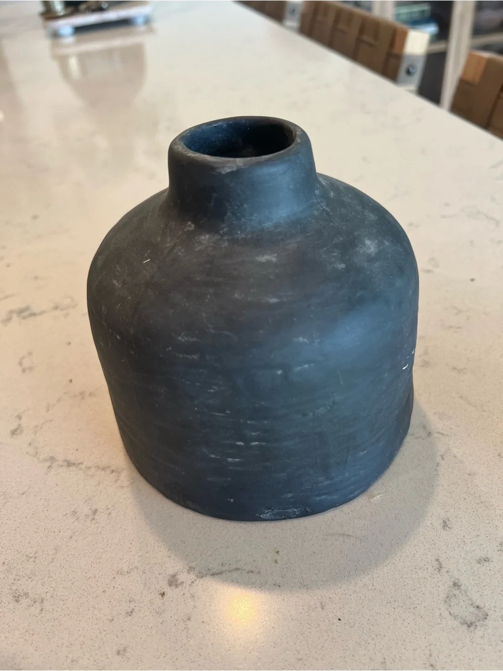 Hearth & Hand Black Ceramic Bud Vase — Matte Finish